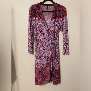 BCBG Floral wrap dress